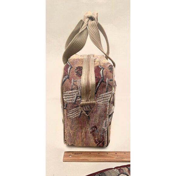 Vintage Tapestry Pioneer Express Overnight Travel Bag Luggage Beach Weekender - Picture 5 of 7